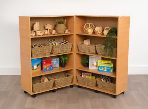 4 Shelf Bookcase Hinged