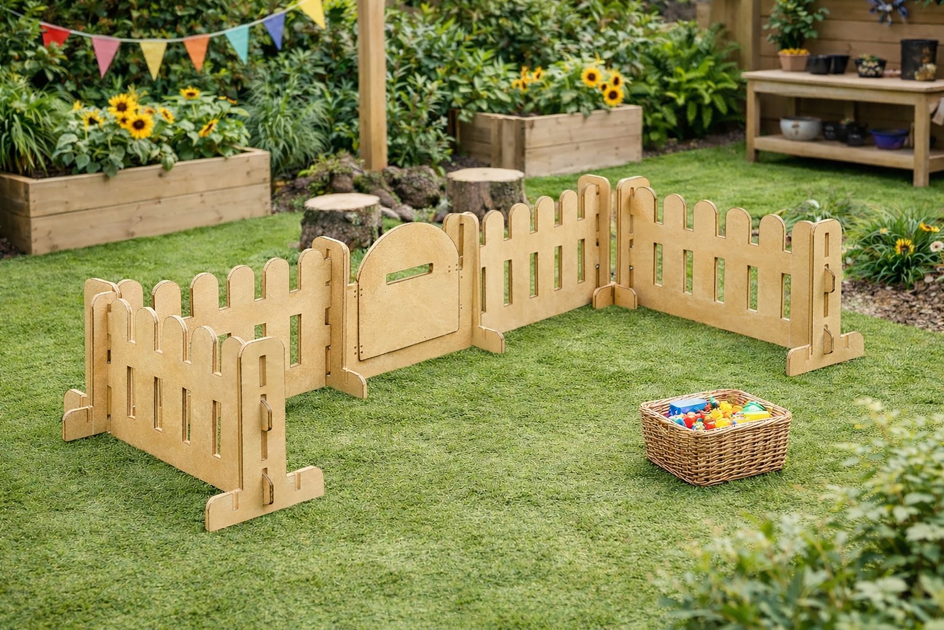 Outdoor Fence Panels & Gate Set