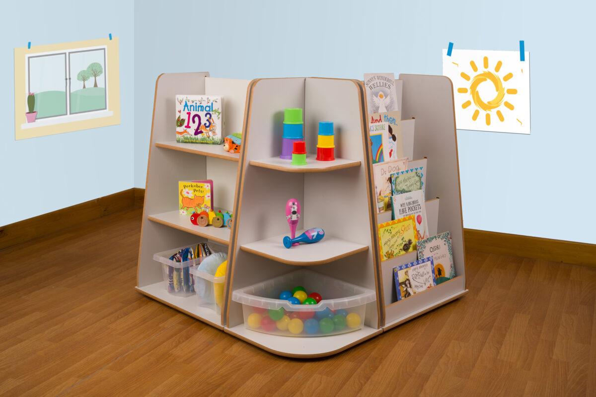 Free Standing Corner Shelf Unit Twoey