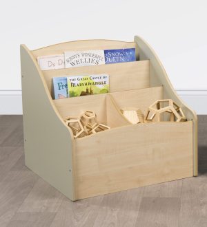 Junior Reading Corner Combi Kinderbox - Sage Green & Maple